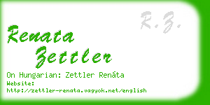 renata zettler business card